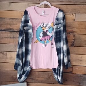 Upcycled Graphic T-shirt Top